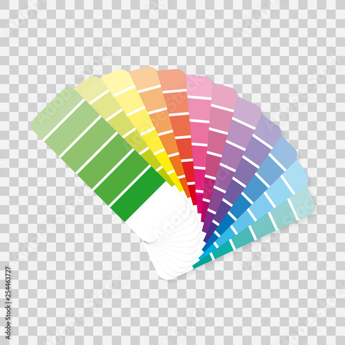 Color palette guide on grey background.  Vector illustration.