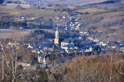 blick auf annaberg-buchholz in sachsen in deutschland photo