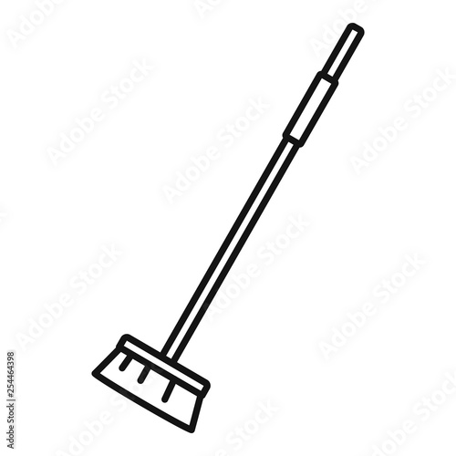 Cleaning mop icon. Outline cleaning mop vector icon for web design isolated on white background
