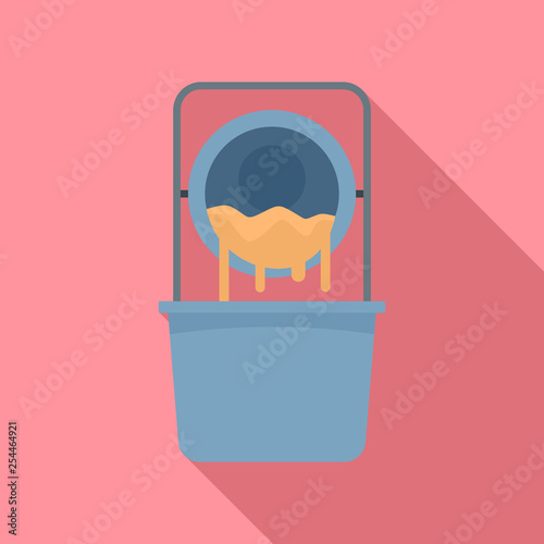 Dough factory icon. Flat illustration of dough factory vector icon for web design