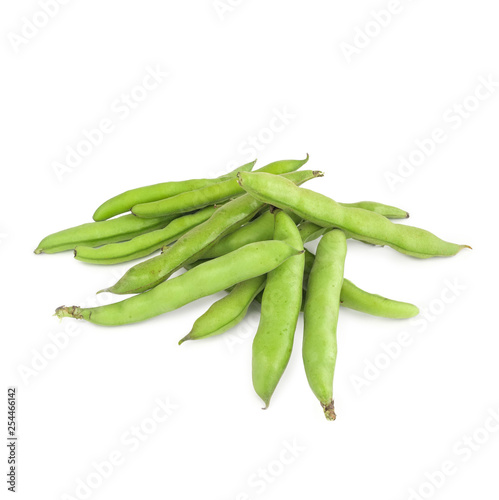 Broad beans isolated