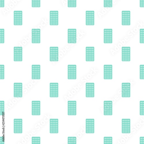 Contraceptive pills pack pattern seamless vector repeat for any web design