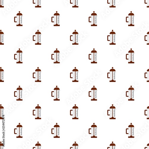 Infusion pot pattern seamless vector repeat for any web design