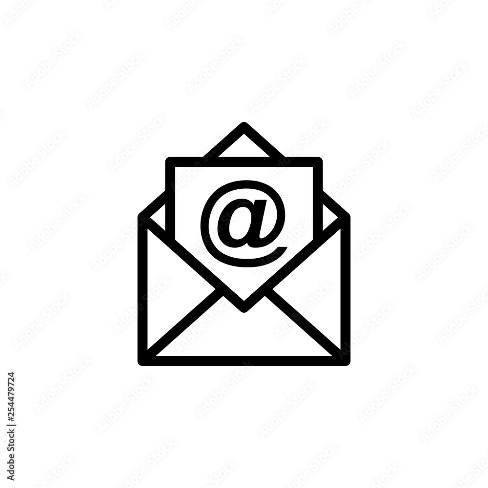 Mail icon vector. E-mail icon. Envelope illustration. Message Mail icon vector. E-mail icon. Envelope illustration. Message
