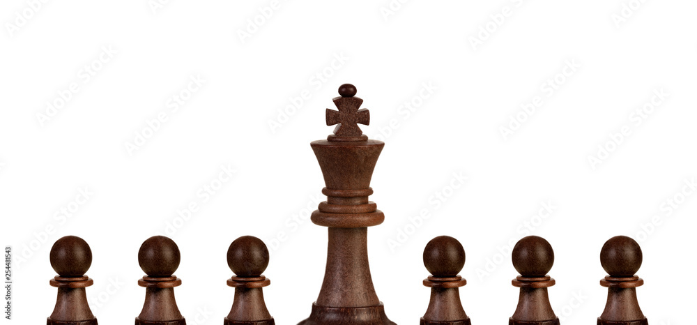 Black pawns team with it´s king Black pawns team with it´s king