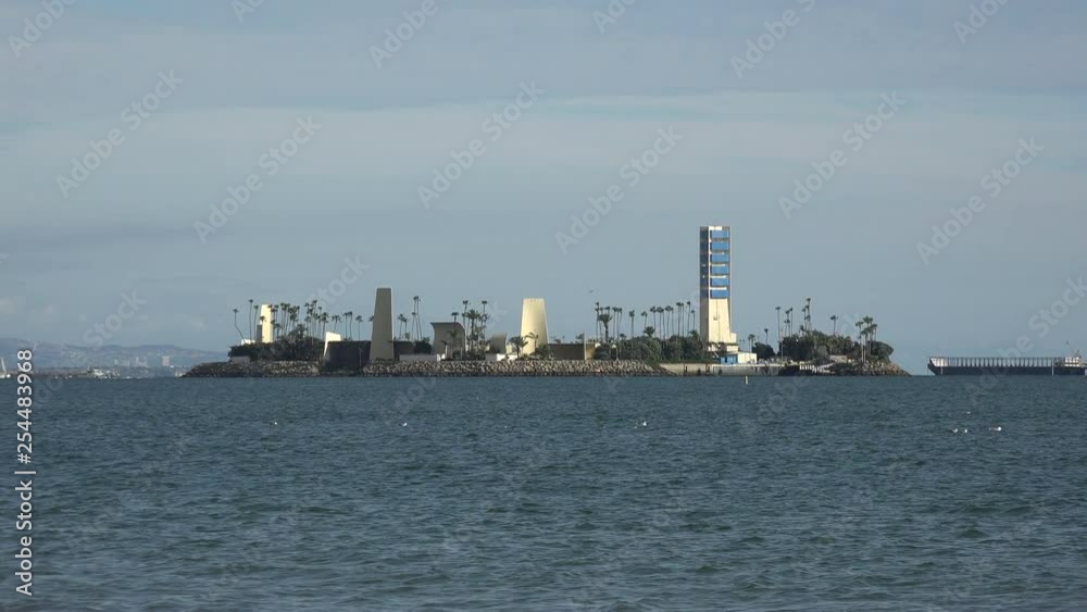 Island White offshore oil drilling in Long Beach Harbor Island White offshore oil drilling in Long Beach Harbor