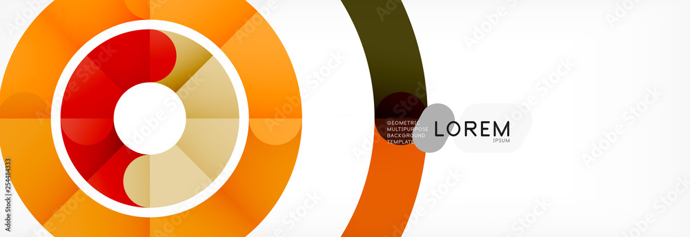 Linear design circle background Linear design circle background