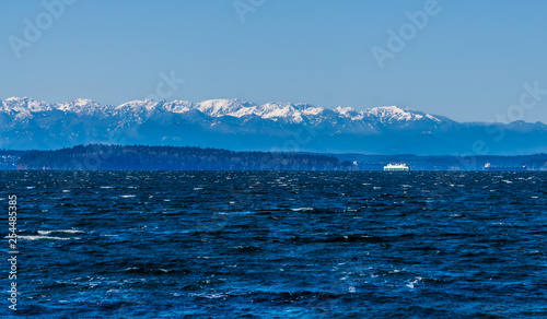 Windy Sea And Mountains