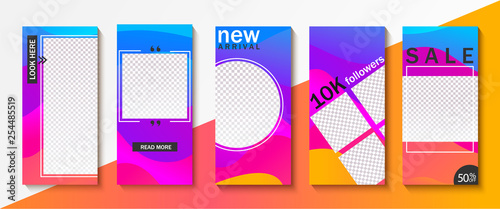 Set ot instagram templates for stories,sales,gifts