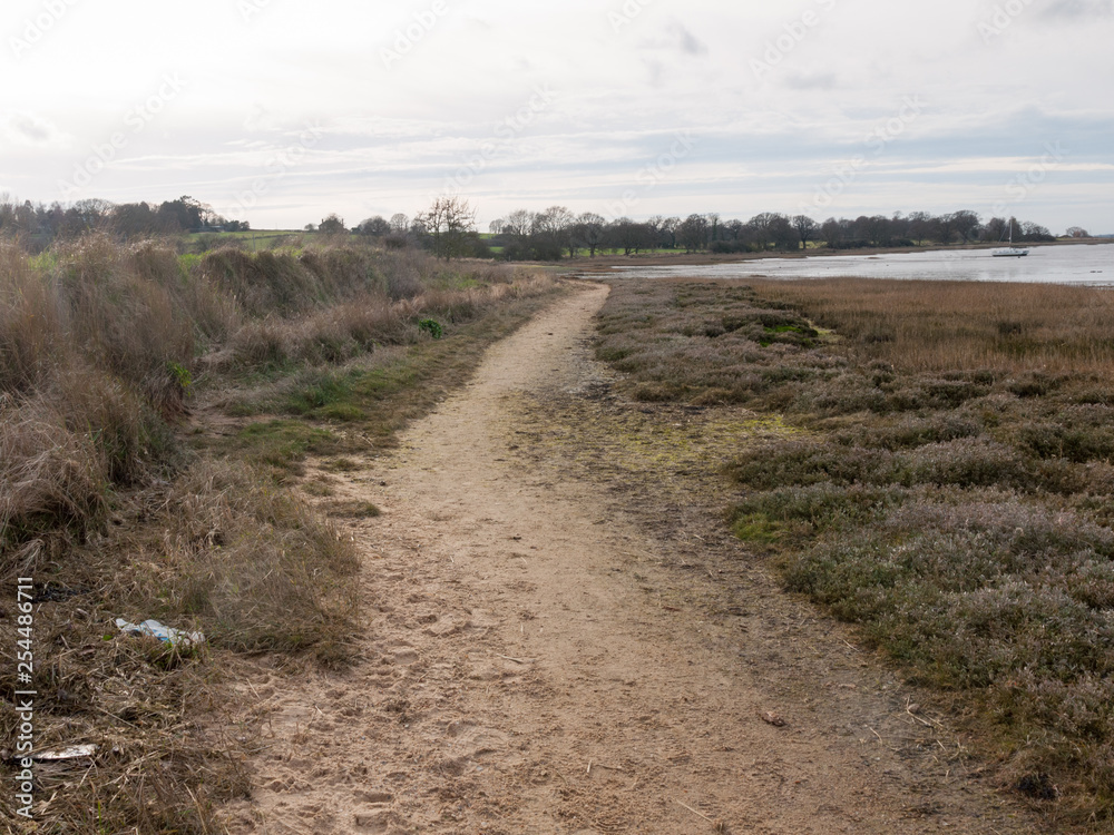 Beautiful bay coastal open scenery outside Manningtree, Jacques Bay Beautiful bay coastal open scenery outside Manningtree, Jacques Bay