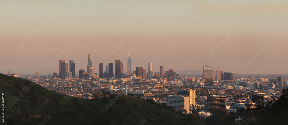 LA skyline Los Angeles Downtown
