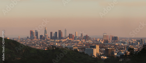 LA skyline Los Angeles Downtown