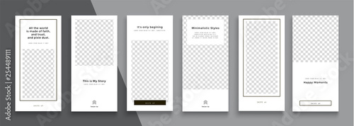 Trendy editable Instagram Stories template. Design  for social media. Tiktok