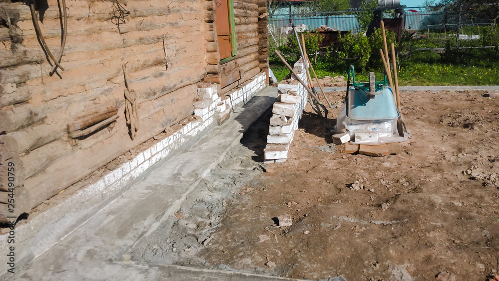 Foundation for a new home