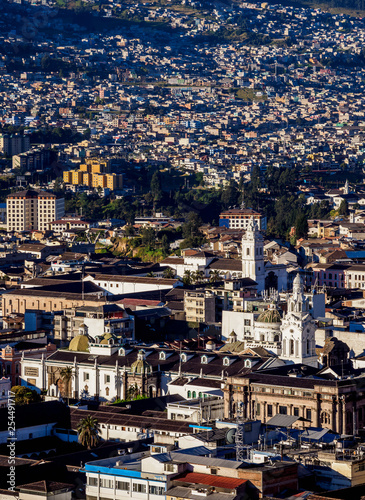 Old Town, elevated view, Quito, Pichincha Province, Ecuador