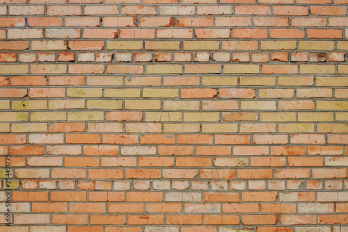 Red brick wall texture background. Texture of a brick wall.