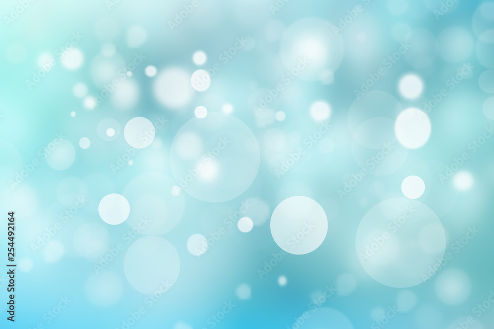 Abstract bright spring or summer landscape texture with blue and white bokeh lights and blue bright sunny sky. Autumn or summer background with copy space. Abstract bright spring or summer landscape texture with blue and white bokeh lights and blue bright sunny sky. Autumn or summer background with copy space.