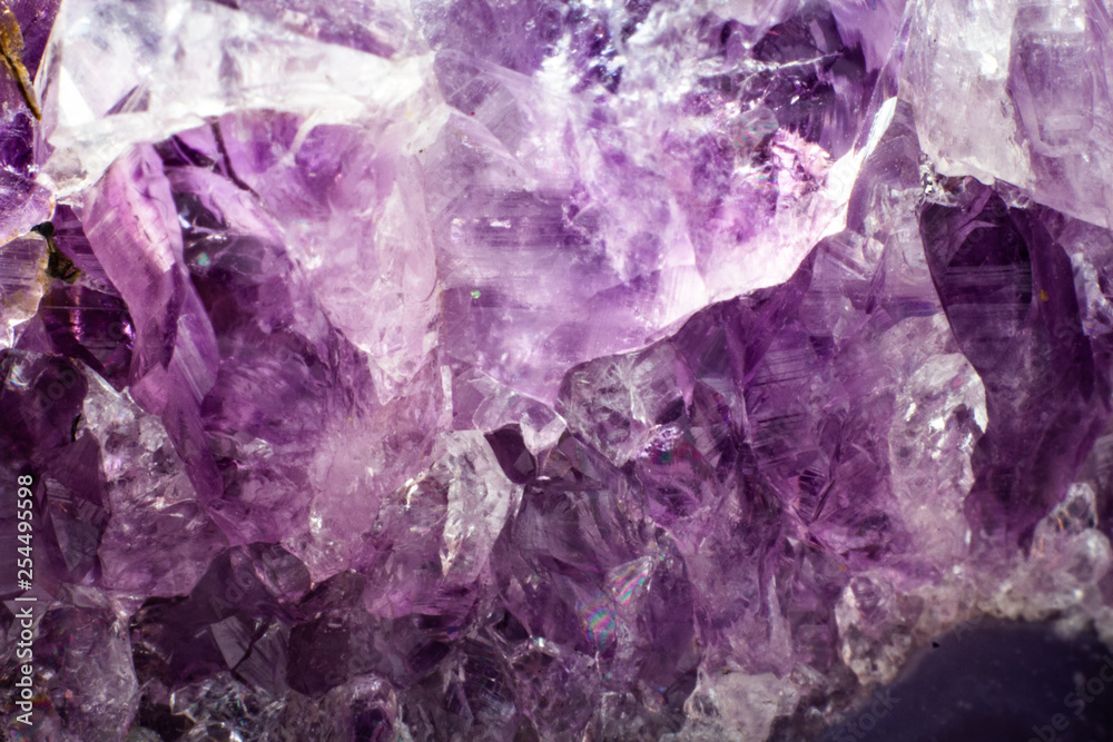 Abstract background texture of natural crystal amethyst Abstract background texture of natural crystal amethyst