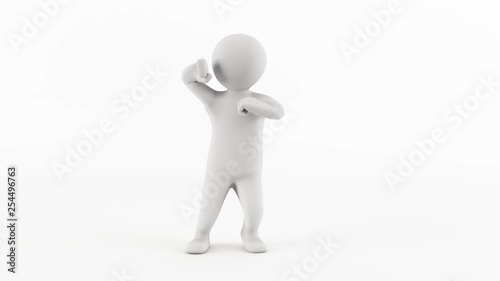 Wallpaper Mural 3D character animation - John Dough character dancing animation Torontodigital.ca