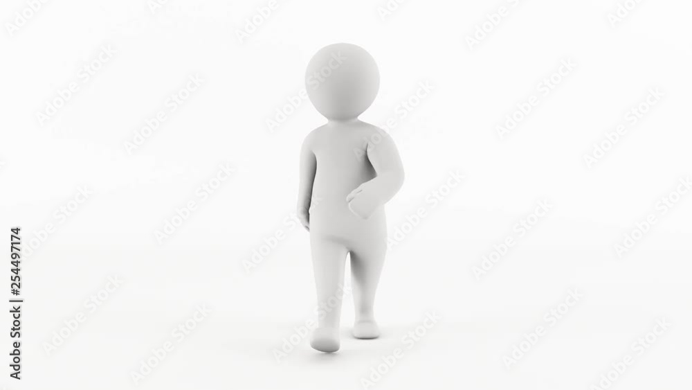 3D character animation - John Dough character walking animation 3D character animation - John Dough character walking animation