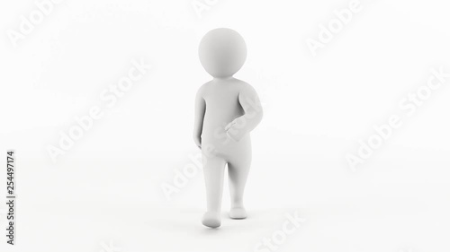 3D character animation - John Dough character walking animation