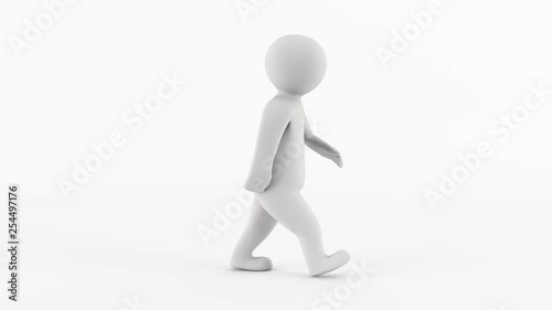 3D character animation - John Dough character walking animation