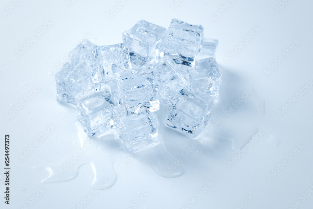Ice crystal cubes, space for text or design. Ice crystal cubes, space for text or design.