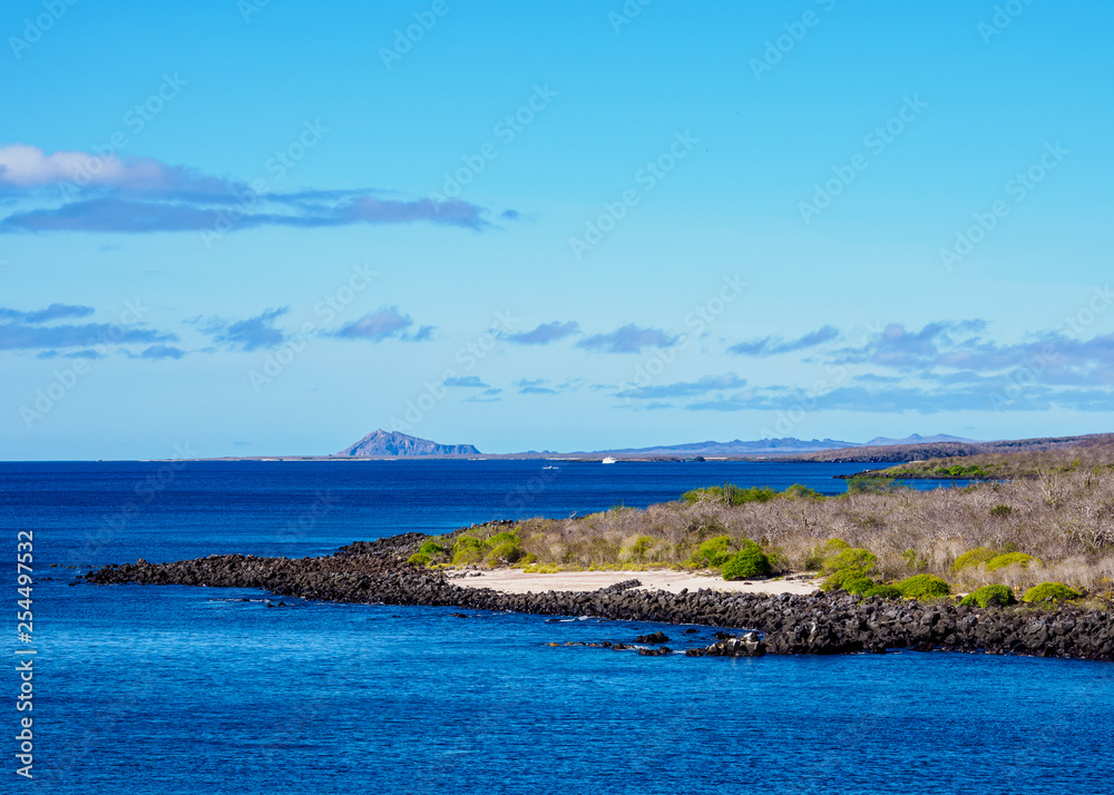 Landscape of western coast, San Cristobal or Chatham Island, Galapagos, Ecuador