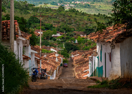 Street of Barichara, Santander Department, Colombia