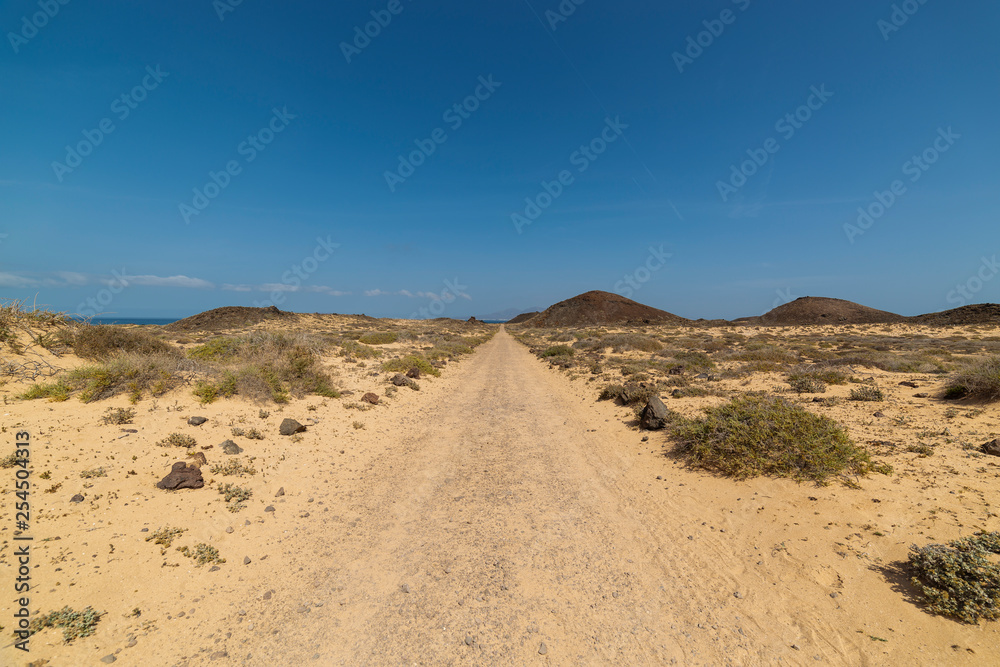 Lobos island in fuerteventura , sapain is a beautiful location in canary island