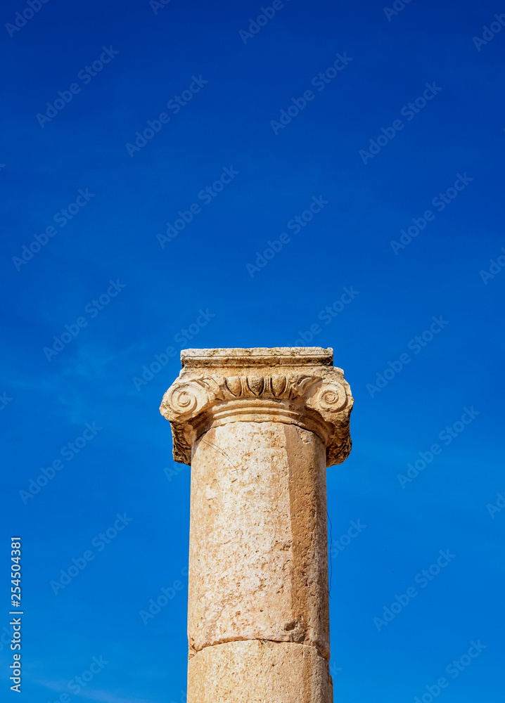 Ionic Column, Jerash, Jerash Governorate, Jordan