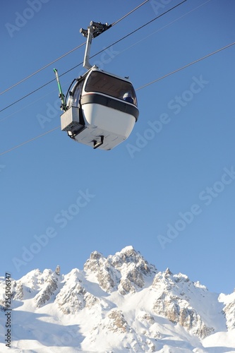 chairlift in mountains