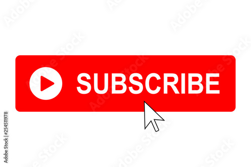 Subscribe button with mouse pointer.