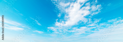 Blue sky and cirrus clouds