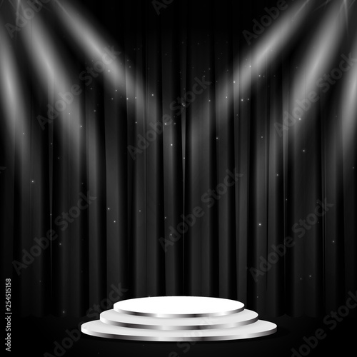 Stage podium scene