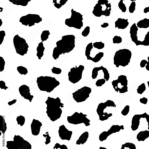 Obraz na plátně Leopard pattern, wild jungle seamless background texture.