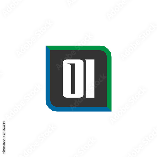 Initial Letter Logo OI Template Vector Design