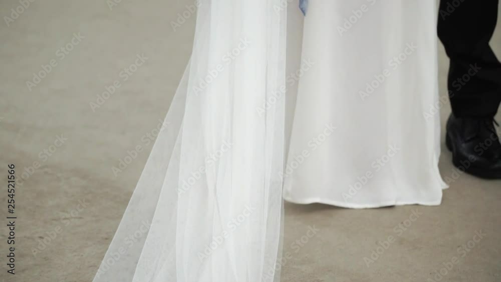 Bride and groom at wedding ceremony indoors Bride and groom at wedding ceremony indoors