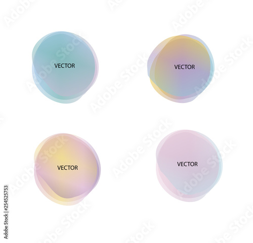 Abstract blur shapes color gradient iridescent colors effect soft transition, texture for background presentation theme children products, vector illustration eps10