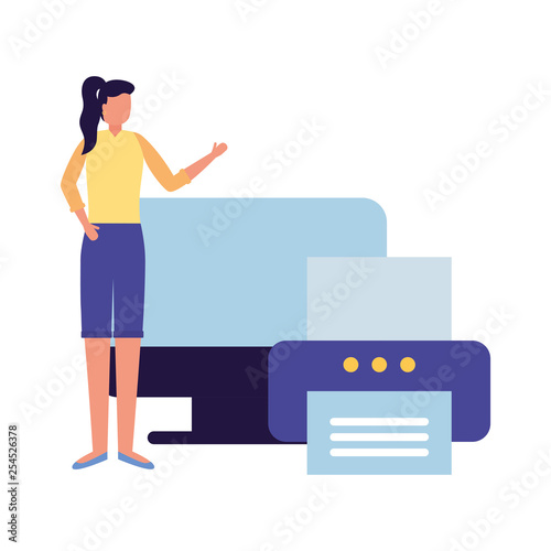 businesspeople work office