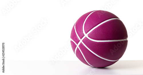Basketball for sports on white background © Sergio