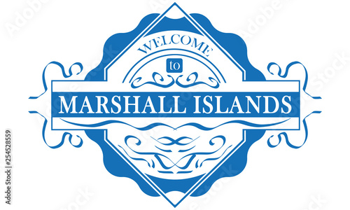 Vector Welcome to Marshall Islands