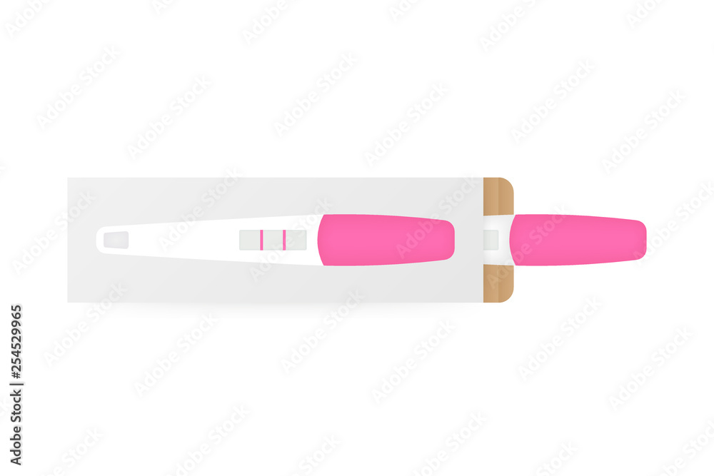 Pregnancy test sticks with results. Art design pregnant, childbirth template. Vector illustration. Pregnancy test sticks with results. Art design pregnant, childbirth template. Vector illustration.