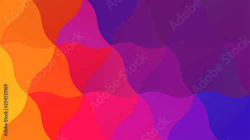 Color Blend Rainbow Low Poly BG Design
