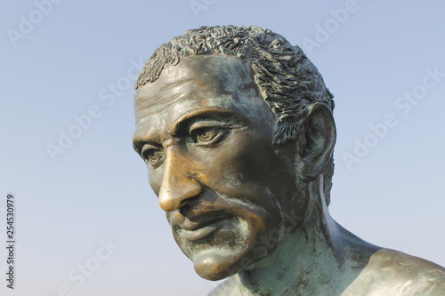 Bilde på lerret bronze statue of Julius Caesar