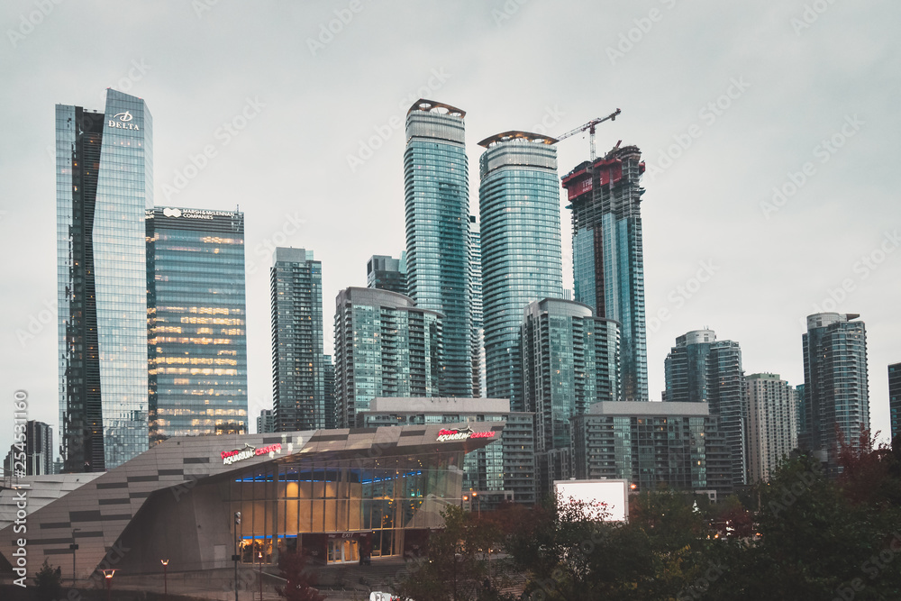Naklejka premium skyscrapers in toronto