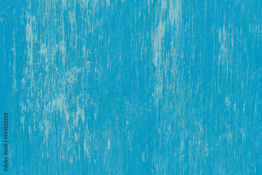 Wall painted in blue (turquoise) by rough vertical brush strokes. Wall painted in blue (turquoise) by rough vertical brush strokes.