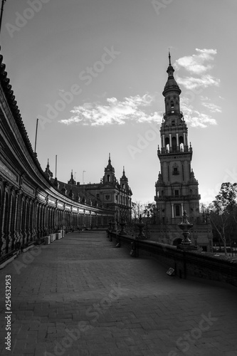 Tower of plaza de españa , Sevilla, Spain.