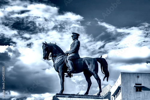  Statue of Ataturk, the founder of modern Turkey, capital city, Ankara , Ulus square photo