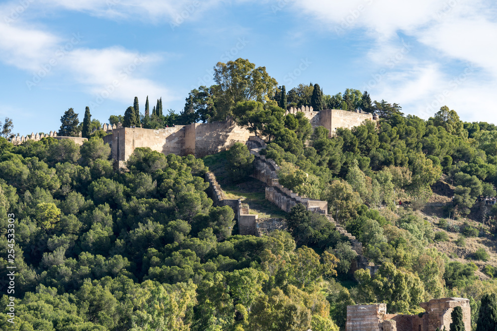 Alcazaba of Malaga, Andalusia, Spain.